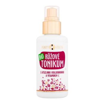 Purity Vision Rose Bio Tonic 100 ml pleťová voda a sprej unisex na rozjasnění pleti; zpevnění a lifting pleti; na dehydratovanou pleť