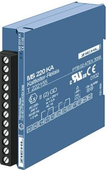 PTC relé Ziehl MSR 220 KA (T 222175.CO), 2 výstupy