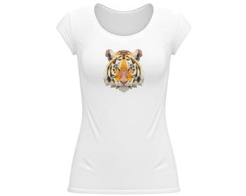 Dámské tričko velký výstřih Tygr