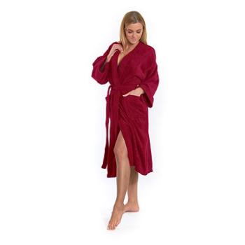 Interkontakt Dámský župan model KIMONO 04 Bordeaux