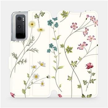 Flipové pouzdro na mobil Vivo Y70 - MD03S Tenké rostlinky s květy (5903516596287)