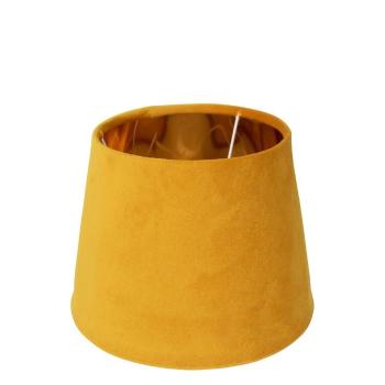 Sametové medově zlaté stínidlo se zlatým vnitřkem Honey - Ø 24*16cm/ E27 DCLKHG16