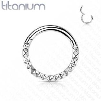 Šperky4U Segment kruh - helix / cartilage / tragus piercing TITAN, 1,2 x 8 mm - TIT1138-1208