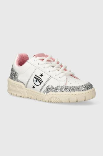 Kožené sneakers boty Chiara Ferragni Sneakers bílá barva, CF3303_262