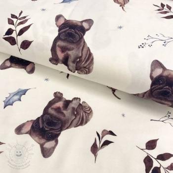 Úplet Snoozy fabrics French Bulldog BIG digital print II.třída