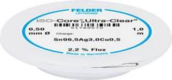 Pájecí cín Felder Löttechnik ISO-Core "Ultra Clear" SAC305, cívka, 0.5 mm