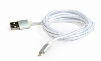 Gembird KAB05133J USB 2.0 Lightning (IP5 a vyšší) nabíjecí a synchronizační, opletený, 1,8m, stříbrný