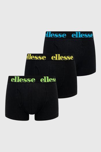 Boxerky Ellesse (3-pack) černá barva