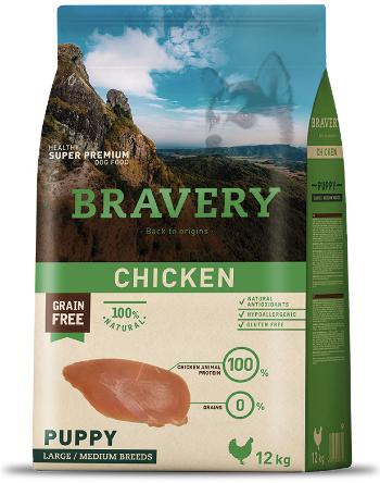 Bravery dog PUPPY large/medium CHICKEN - 12kg