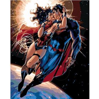 Zuty - Wonder woman a superman letí, 40×50 cm (HRAwlmal413nad)