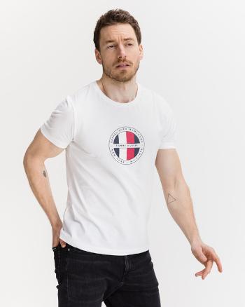 Tommy Hilfiger Circular Logo Triko Bílá