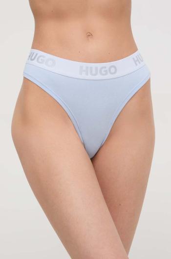 Tanga HUGO fialová barva, 50480166