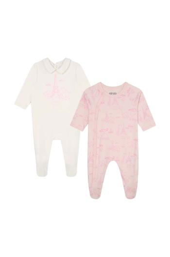 Kojenecké bavlněné dupačky Kenzo Kids 2-pack