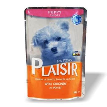 Plaisir Dog kapsička puppy pro štěňata s kuřecím 22 × 100 g (8595657300136)