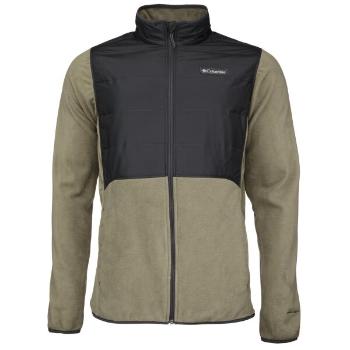 Columbia BASIN BUTTE FLEECE FULL ZIP Pánská hybridní bunda, khaki, velikost