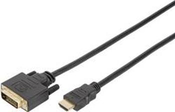 HDMI / DVI kabel Digitus [1x HDMI zástrčka - 1x DVI zástrčka 18+1pólová] černá 2.00 m