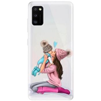 iSaprio Kissing Mom - Brunette and Boy pro Samsung Galaxy A41 (kmbruboy-TPU3_A41)