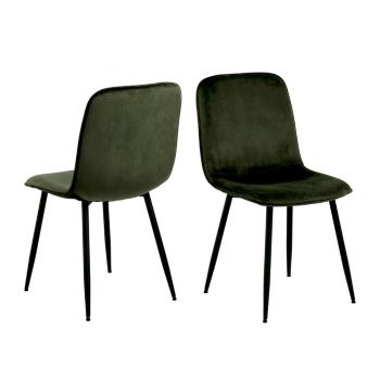 Sada 4 ks – Jídelní židle Delmy – zelená