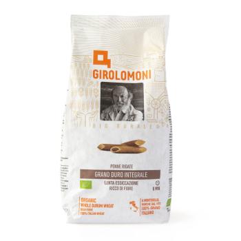 Těstoviny penne celozrnné semolinové 500 g BIO GIROLOMONI