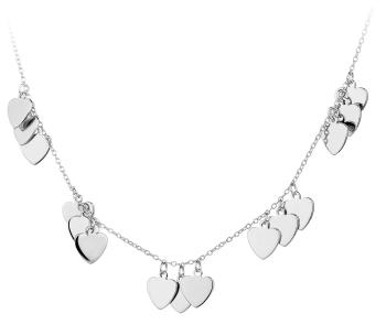 JVD Stříbrný náhrdelník se srdíčky SVLN0181XH20045