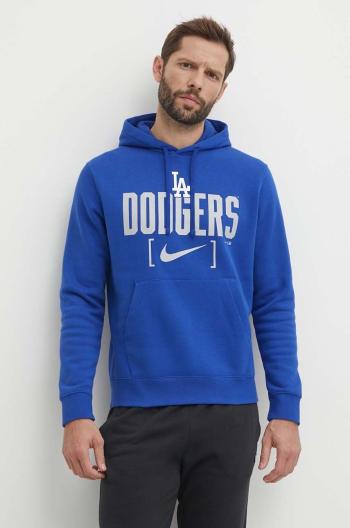 Mikina Nike Los Angeles Dodgers pánská, s kapucí, s potiskem