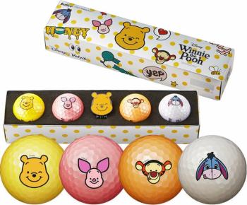 Volvik Solice Disney 4 Pack Golf Balls Winnie The Pooh Golfové míčky