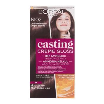 L'Oréal Paris Casting Creme Gloss 48 ml barva na vlasy pro ženy poškozená krabička 5102 Iced Mocha na barvené vlasy