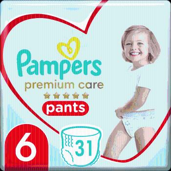 Pampers Premium Care Pants S6 , 15+kg 31 ks