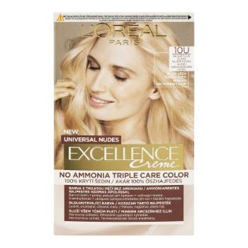 L'Oréal Paris Excellence Creme Triple Protection No Ammonia 48 ml barva na vlasy pro ženy 10U Lightest Blond na blond vlasy; na všechny typy vlasů