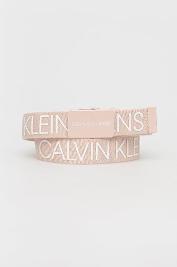 Dětský pásek Calvin Klein Jeans růžová barva