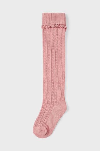 Dětské ponožky Mayoral růžová barva