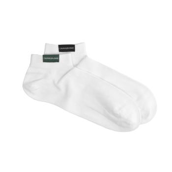 Calvin Klein pánské bílé ponožky 2 pack - ONESIZE (002)