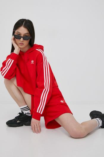Mikina adidas Originals Adicolor HC2017 dámská, červená barva, s aplikací