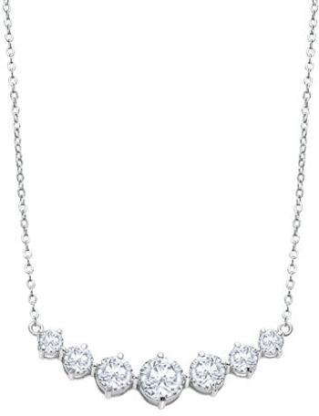 Lotus Silver Luxusní stříbrný náhrdelník s čirými krystaly Swarovski LP2013-1/1