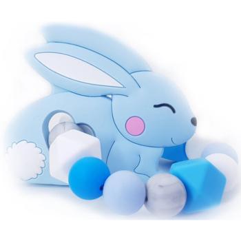 KidPro Teether Bunny kousátko Blue 1 ks