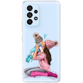 iSaprio Kissing Mom - Brunette and Boy pro Samsung Galaxy A73 5G (kmbruboy-TPU3-A73-5G)