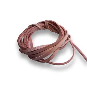 Šperky4U Řezaná kožená šňůrka růžová, tl. 2 mm, délka 100 cm - LR9000-19