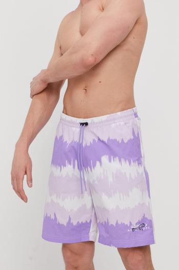 Plavkové šortky adidas Originals GN2346 fialová barva