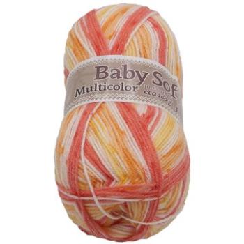 Baby soft multicolor 100g - 612 bílá, žlutá, oranžová, růžová (6865)