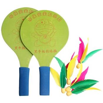 Merco Battledore dřevěné pálky na badminton zelená (32366)