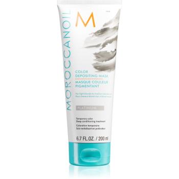 Moroccanoil Color Depositing jemná vyživující maska bez permanentních barevných pigmentů Platinum 200 ml