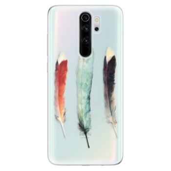 Odolné silikonové pouzdro iSaprio - Three Feathers - Xiaomi Redmi Note 8 Pro