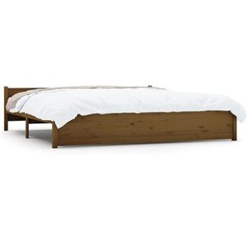 Rám postele medově hnědý masivní dřevo 180 × 200 cm Super King, 815062 (815062)