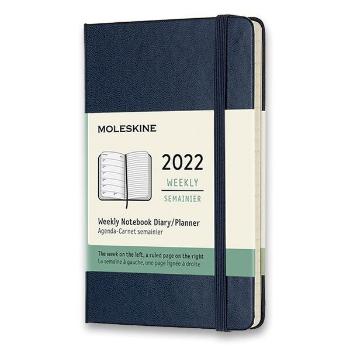 Diář Moleskine 2023 VÝBĚR BAREV - týdenní - tvrdé desky - S 1206/57230 - modrý