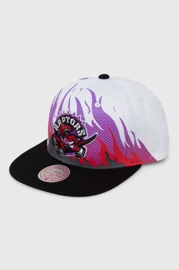 Bavlněná baseballová čepice Mitchell&Ness TORONTO RAPTORS bílá barva