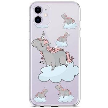 TopQ iPhone 11 silikon Grey Unicorns 45036 (Sun-45036)