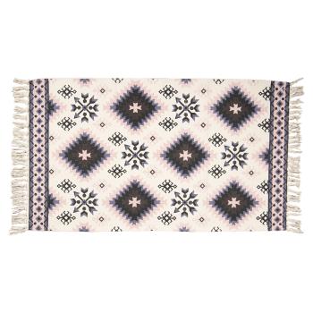 Bavlněný koberec s barevnými ornamenty a třásněmi - 140*200 cm KT080.056L