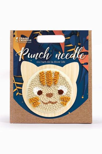 Vyšívací souprava Graine Creative Cat Punch Needle Kit