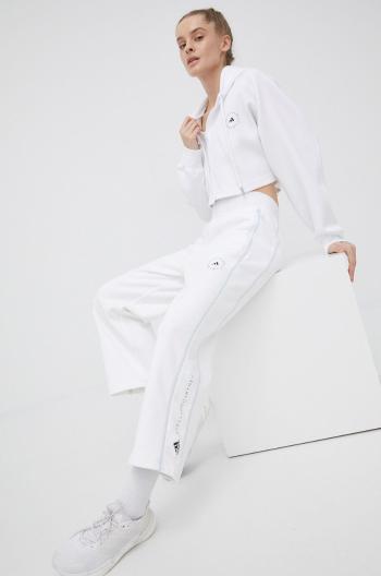 Tepláky adidas by Stella McCartney HD0692 dámské, bílá barva, hladké