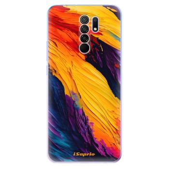 Odolné silikonové pouzdro iSaprio - Orange Paint - Xiaomi Redmi 9